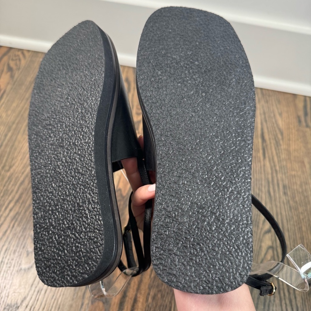 Victoria Beckham black leather sandals Made in Italy - Picture 6 of 7